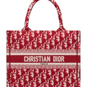 Christian Dior Small Dior Book Tote Red