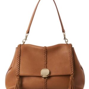 Chloe Penelope Medium Soft Shoulder Bag Coffee
