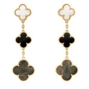 Van Cleef & Arpels Magic Alhambra Earrings Black