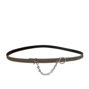 Hermes Epsom Leather Belt Gray