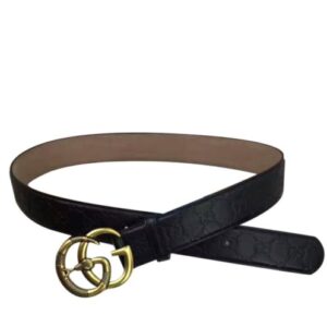 Gucci Signature leather belt Black