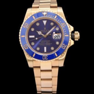 Rolex Ceramic Submariner Watch Full Gold Blue