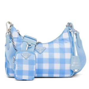 Prada Re-Edition 2005 Printed Re-Nylon Bag 1BH204 Blue