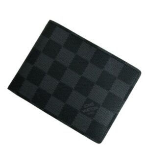 Louis Vuitton Damier Graphite Canvas Marco Wallet M62663 Black