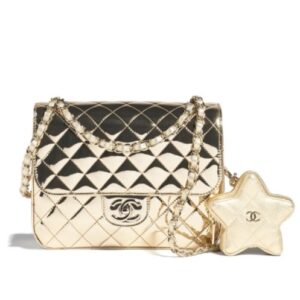 Chanel Backpack & Star Coin Purse AS4649 Golden