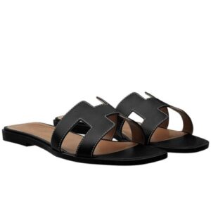 Hermes Women's oran sandal Black