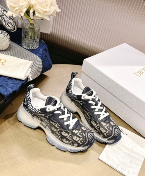 Christian Dior Women's Vibe Sneaker Dark Blue - Image 4