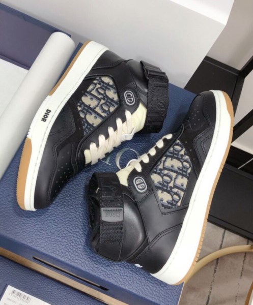 Christian Dior Unisex B27 High-Top Sneaker Black - Image 4