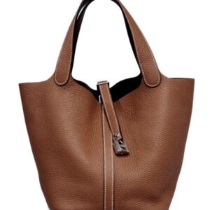 Hermes Picotin Lock Togo Bag 18cm Coffee
