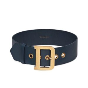 Christian Dior Women's Diorquake Belt Dark Blue