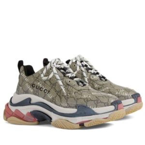 Gucci Unisex The Hacker Project Triple S Sneaker 677192 Coffee