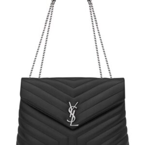 Saint Laurent medium Lou Lou chain bag Black