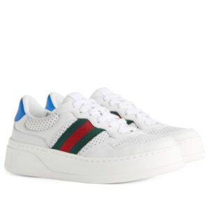 Gucci Unisex Sneaker With Web White