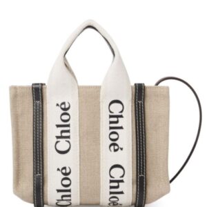 Chloe Mini Woody Tote Bag Black