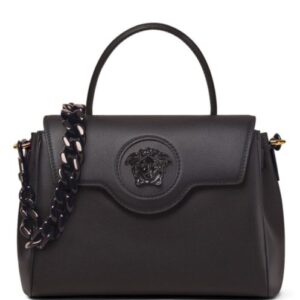 Versace La Medusa Medium Handbag Black