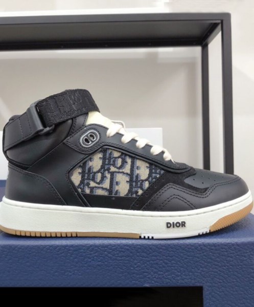 Christian Dior Unisex B27 High-Top Sneaker Black - Image 3
