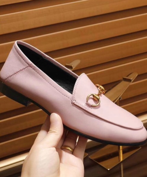 Gucci Women's Leather Horsebit loafer 414998 Pink - Image 5