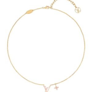Louis Vuitton Women's LV Iconic Enamel Necklace Pink