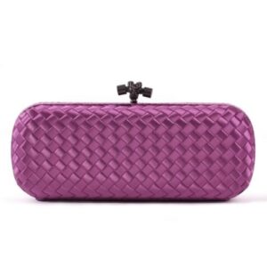 Bottega Veneta Intrecciato Larger Clutch Purple