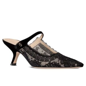 Christian Dior Women's Capture Heeled Mule Black