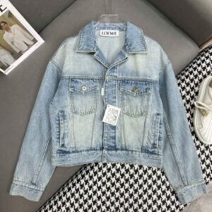 Loewe Women's Denim Jacket Light Blue