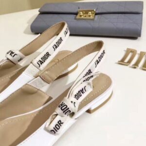 Christian Dior J'Dior Flat Heel White