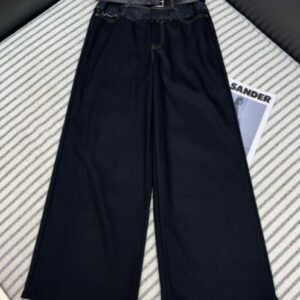 Prada Women's Wide Leg Jeans Black
