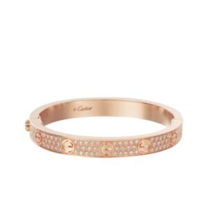 Cartier Women's Love Bracelet, Diamond-Paved Red