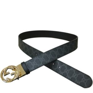 Gucci Reversible GG Supreme belt 473030 Black