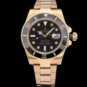 Rolex Ceramic Submariner Watch Full Gold Black