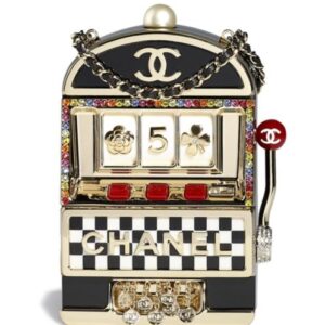 Chanel Slot Machine Minaudiere AS3715 Black