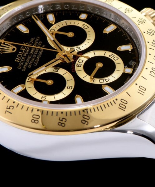 Rolex White Dial Dayton Watch Black - Image 4