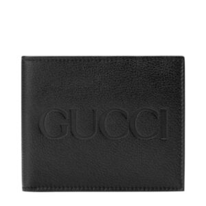 Gucci Wallet With Embossed Gucci Logo 658668 Black