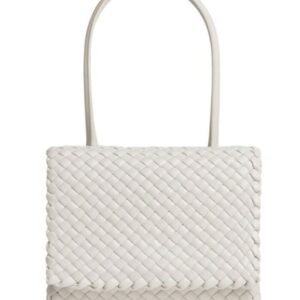 Bottega Veneta Patti Top Handle Bag 709420 Cream