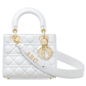 Christian Dior My ABCDior Lambskin Bag White