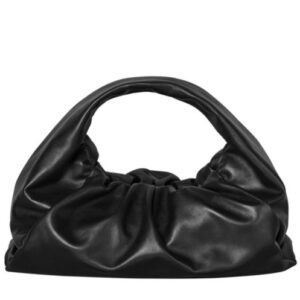 Bottega Veneta Soft voluminous shoulder bag in exceptionally supple calfskin Black