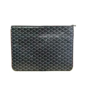 GOYARD Chevron Senat Pochette GM Coffee