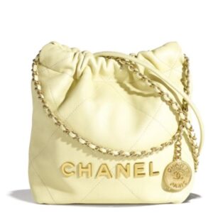 Chanel 22 Mini Handbag AS3980 Yellow