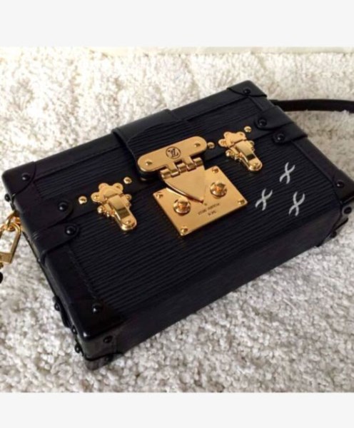 Louis Vuitton Monogram Petite Malle Tags M50013 Black - Image 3