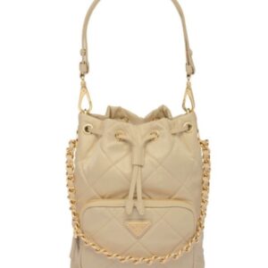 Prada Re-Nylon Shoulder Bag 1BH038 Apricot