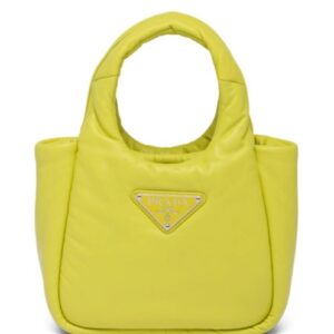 Prada Small Padded Prada Soft Nappa-leather Bag 1BA359 Yellow