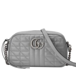Gucci GG Marmont Small Shoulder Bag 447632 Gray