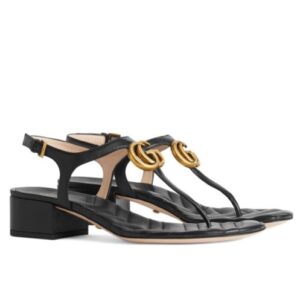 Gucci Women's Double G Sandal 674840 Black