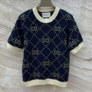 Gucci Women's Knitted Short Sleeves Black