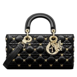 Christian Dior Medium Lady D-Joy Bag Black