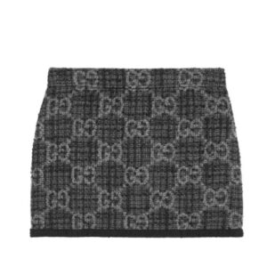 Gucci Women's GG Tweed Skirt Black