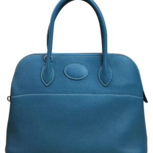 Hermes Bolide 31 Togo Leather Blue