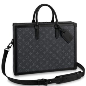 Louis Vuitton Soft Trunk Briefcase M44952 Black