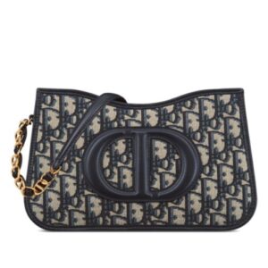 Christian Dior CD Signature Hobo Mini Bag Dark Blue
