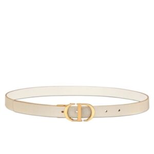 Christian Dior 30 Montaigne Reversible Belt Golden